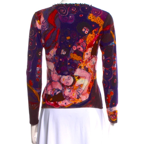 Roberto Cavalli cashmere Klimt sweater - size small - Picture 4 of 4
